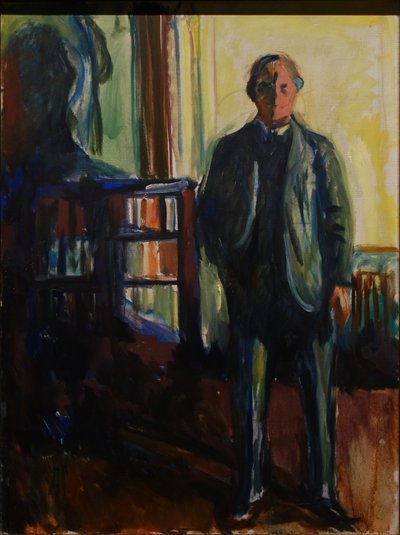 Autoritratto con mani in tasca da Edvard Munch